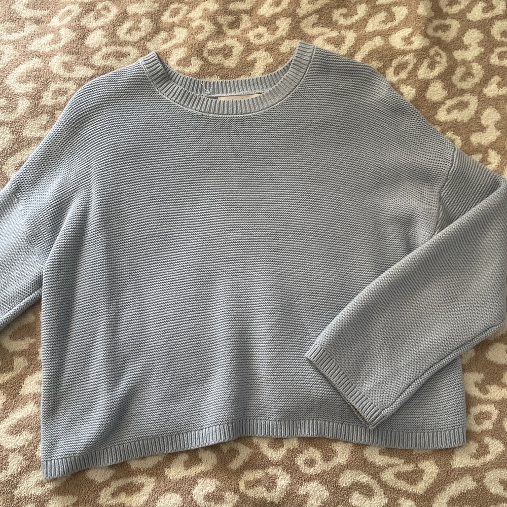 Cropped Light Blue Sweater